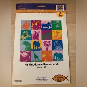 Faith-ology soft color transfer iron on‘s inspirational Luke 1:33